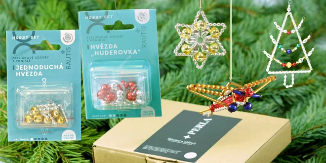 Ručně vyráběné perličkové ozdoby i sety Rautis
