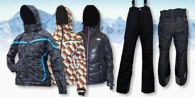 Dámské lyžařské bundy i lyžařské kalhoty