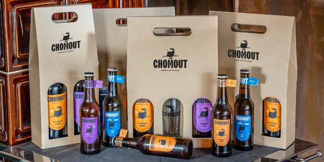 Odnosky s pivem Chomout: IPA a ALE i se sklem