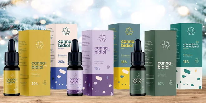 CBD oleje s příchutí levandule nebo citronu