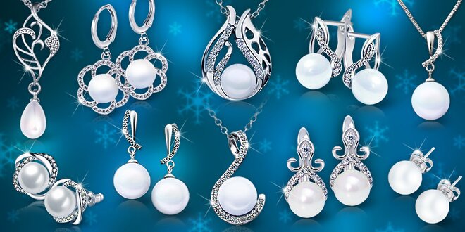 Elegantní perlové šperky: náušnice a náhrdelníky