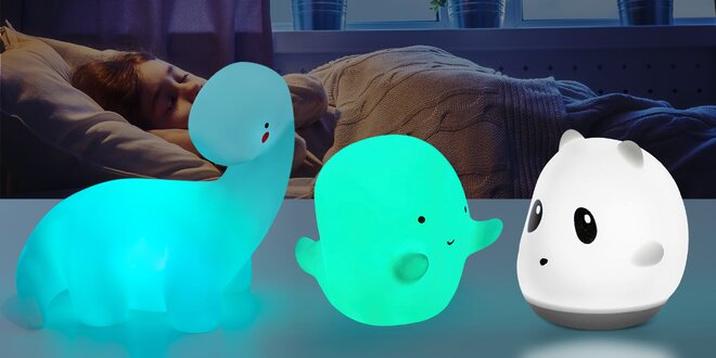 Dětská LED lampička: duch, jednorožec i další tvary