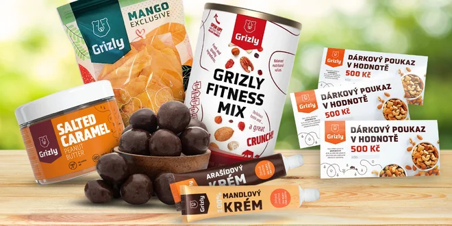 Poukaz do e-shopu Grizly.cz v hodnotě 500 Kč