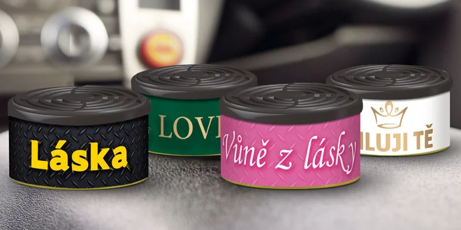 Vůně do auta s věnováním z lásky: 12 variant