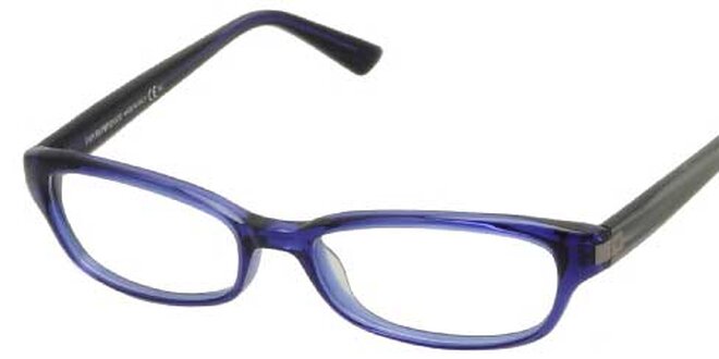 Modré hranaté brýle Emporio Armani