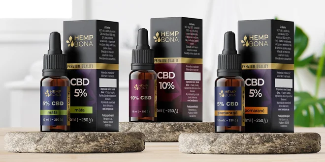 5-10% CBD oleje a kosmetika, na výběr i kapky pro zvířátka