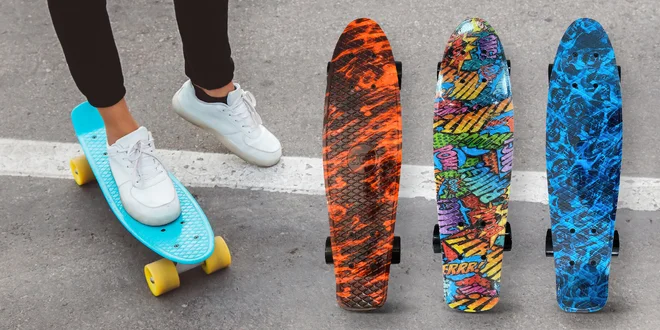 Pennyboardy do města: 12 barevných designů