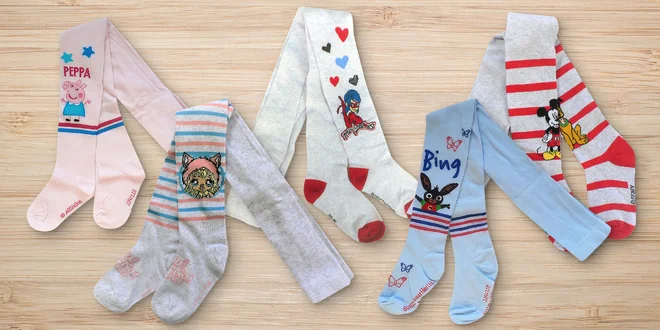 Punčocháče pro holky i kluky s animovanými hrdiny