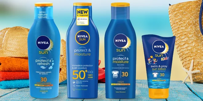 Opalovací mléka Nivea: hydratační, chladivé i pro děti