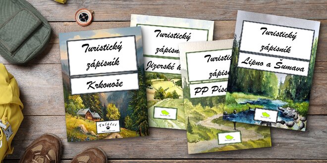 Turistické zápisníky s až 100 tipy na výlety: 5 oblastí