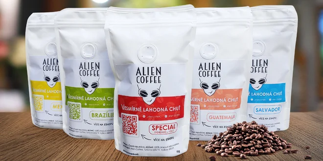 Vesmírně dobrá káva Alien Coffee z Brazílie i Mexika