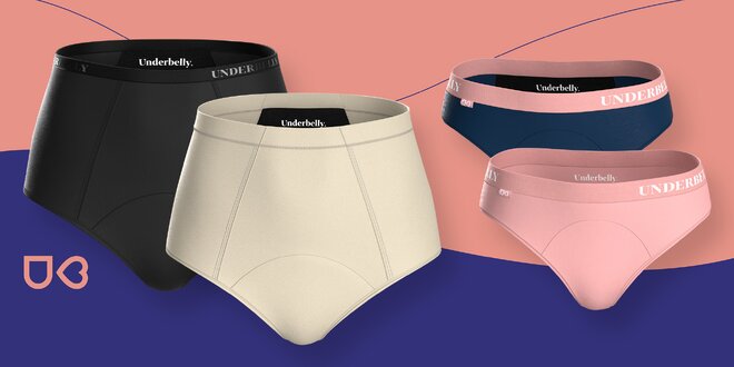 Elegantní menstruační kalhotky vyrobené v ČR: S–⁠3XL