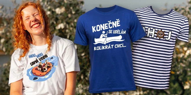 Námořnická a vodácká trička pro pány i dámy