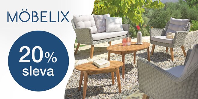 Möbelix: 20% sleva do online obchodu s nábytkem