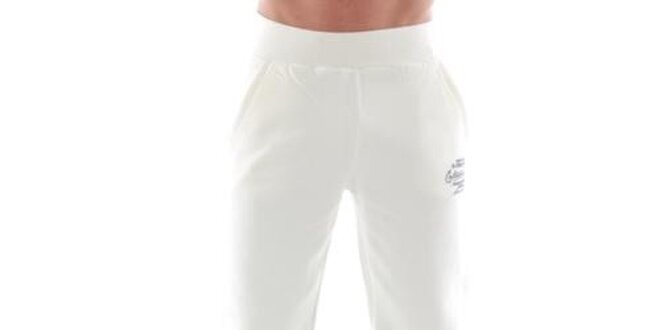 Pánské bílé sportovní kalhoty Catbalou