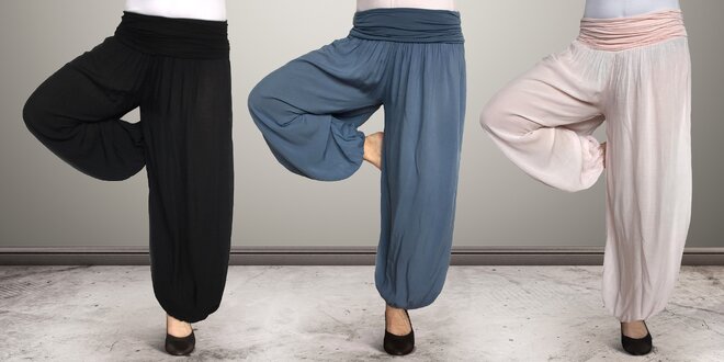 Dámské harémové kalhoty v mnoha barvách
