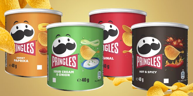 2x Pringles: Original, paprika, pálivé i s cibulí