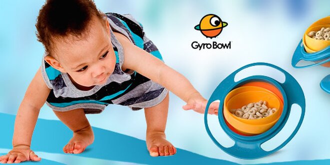 Nevyklopitelná miska Gyro Bowl pro děti