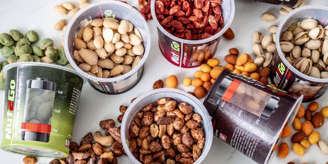 Nut2Go: arašídy, kešu i mandle či mix oříšků