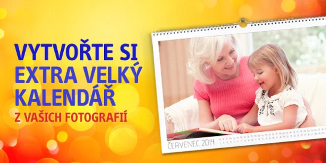 EXTRA VELKÝ kalendář z vašich fotek