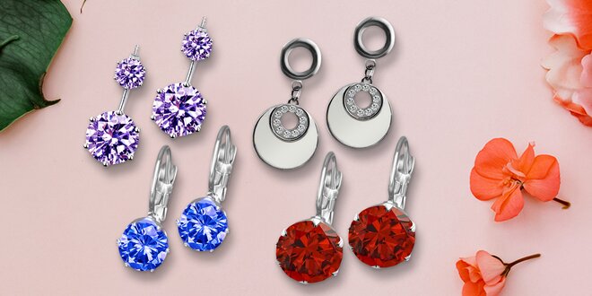 Šperky z chirurgické oceli s krystaly Swarovski