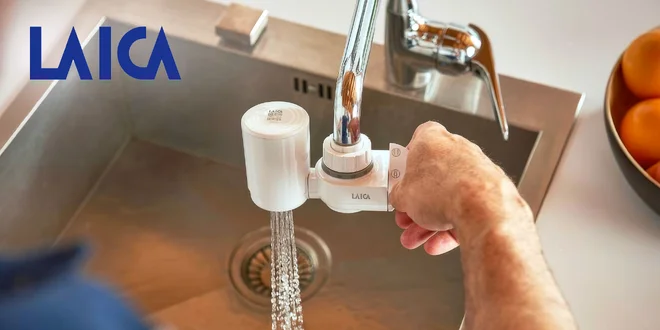 Filtrační systém Laica přímo na vodovodní baterii