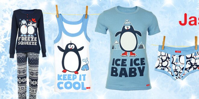 Vtipné prádlo s tučňákem pro každého