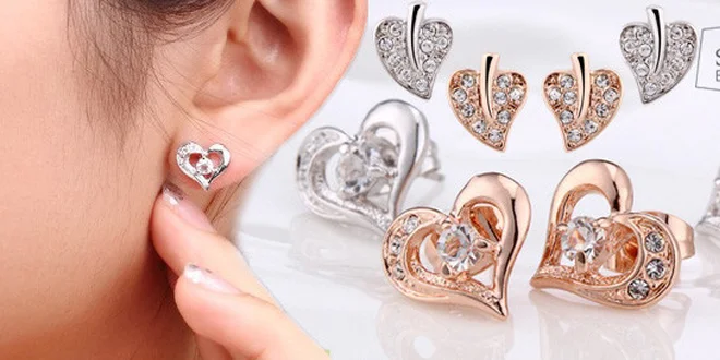 Náušnice s krystaly Swarovski