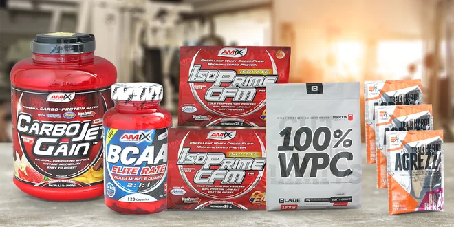 Fitness doplňky od A do Z: proteiny, gainery i BCAA