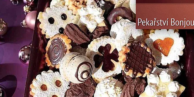 Domácí vánoční cukroví z pekařství Bonjour (0,5 kg či 1 kg)
