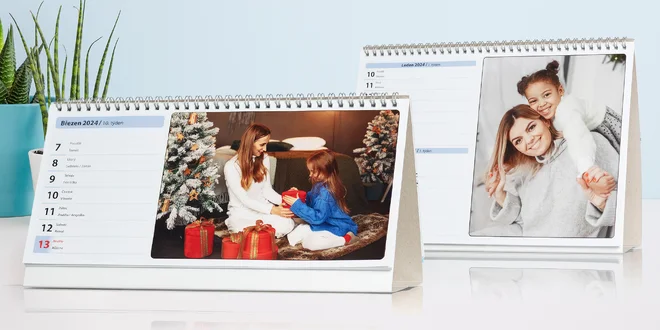 Stolní fotokalendáře: týdenní nebo dvoutýdenní