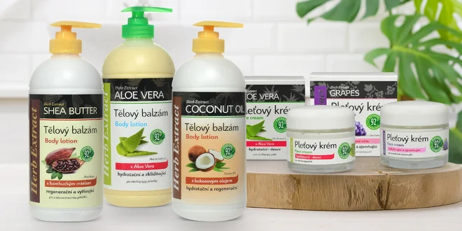 Tělové balzámy a pleťové krémy Vivaco