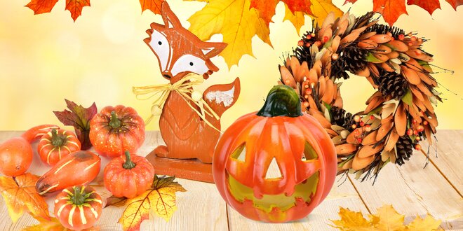 Podzimní dekorace: dýně, listy, věnce i větývky