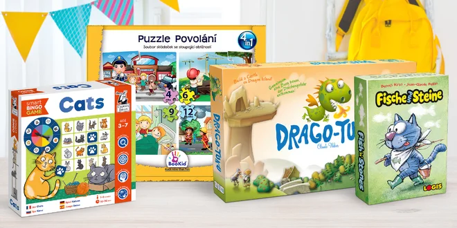 Deskové i karetní hry a puzzle pro zvídavé předškoláky