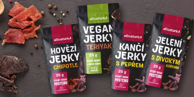 Hovězí, jelení i kančí či sójové jerky z Česka