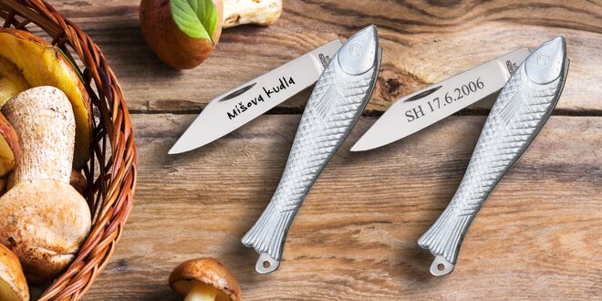 Legendární nůž "rybička" s vlastním textem
