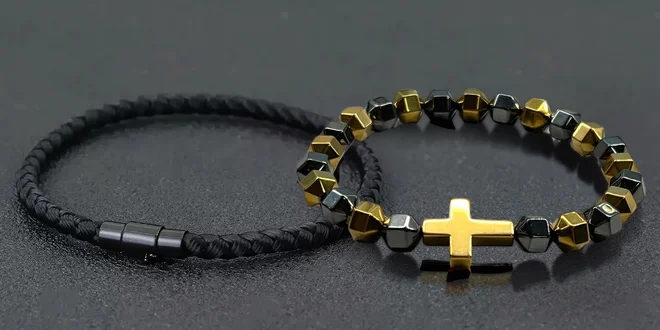 Elegantní náramky s minerály: onyx, hematit i láva
