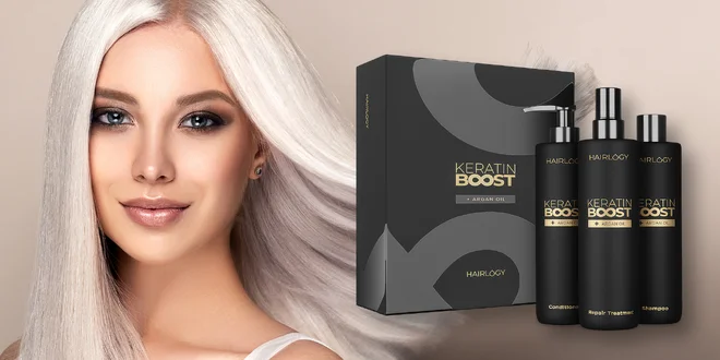 Regenerační keratinová terapie pro poškozené vlasy