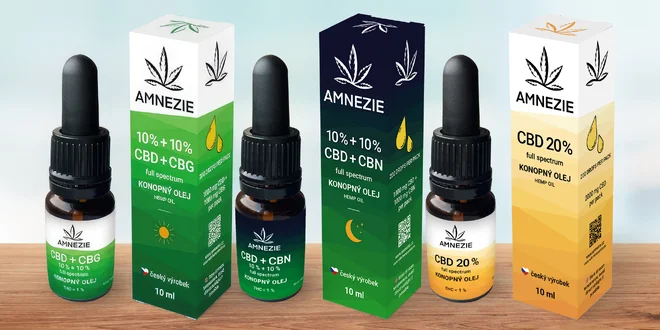 Konopné oleje s CBD i CBG a CBN pro lidi i zvířata