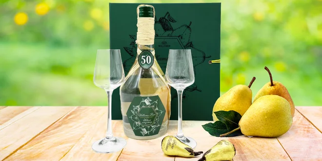 Dárková sada s hruškovicí Williams a skleničkami