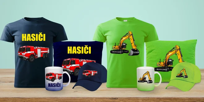 Dětský dárkový set s dopravní technikou