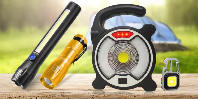 LED baterky s USB dobíjením i funkcí zoomu