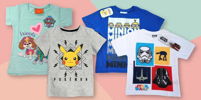 Dětská trička, krátký rukáv: Harry Potter i Star Wars