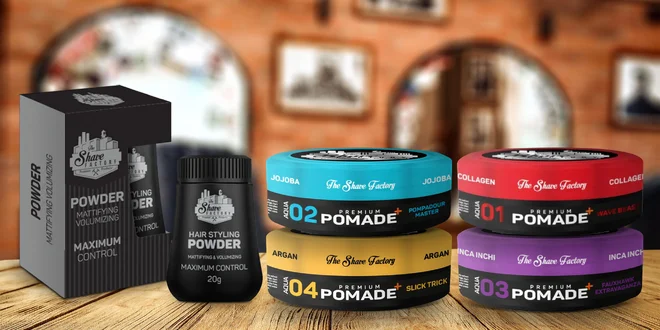 Pudry a vosky na vlasy pro objem a dokonalý styling