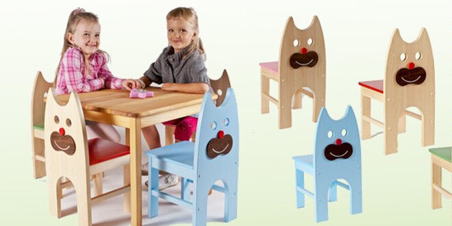 Dřevěné židle pro děti