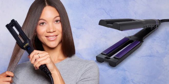 Žehlička na vlasy Hot Tools s deskami s aktivním uhlím