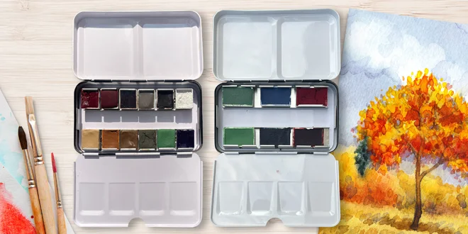 Akvarelové barvy z čistě přírodních surovin