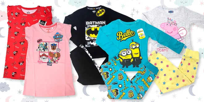 Dětská pyžámka s oblíbenými hrdiny