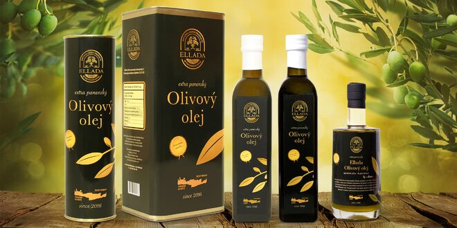 Extra panenský olivový olej, vč. nefiltrovaného