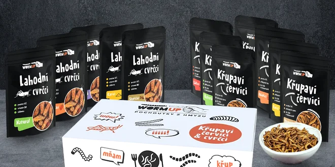 Dárkové balení červíků a cvrčků WormUP